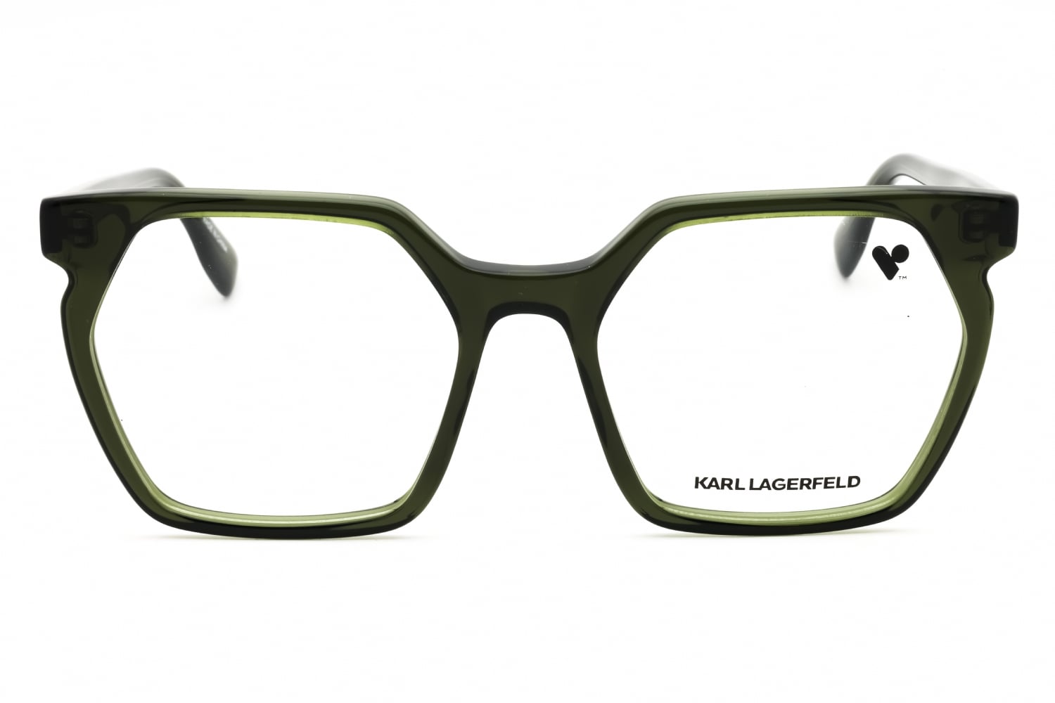 Karl Lagerfeld Unisex Sunglasses: Dark Green Frame, Green Lenses, NEW Karl Lagerfeld KL6130 Eyeglasses main image 3