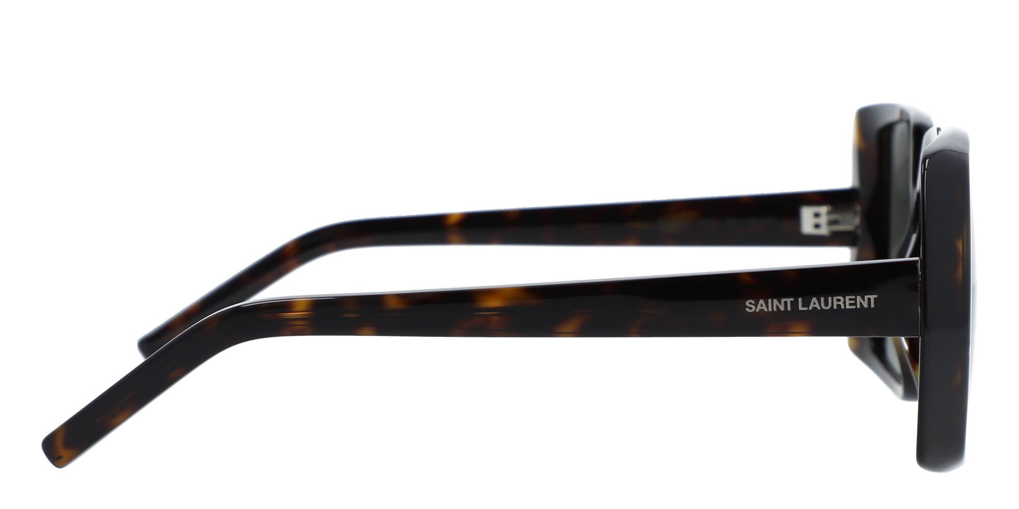 Saint Laurent Tortoiseshell Oversized Square Sunglasses - SL 451 003 SAINT LAURENT EYEWEAR Square-frame tortoiseshell acetate  main image 4