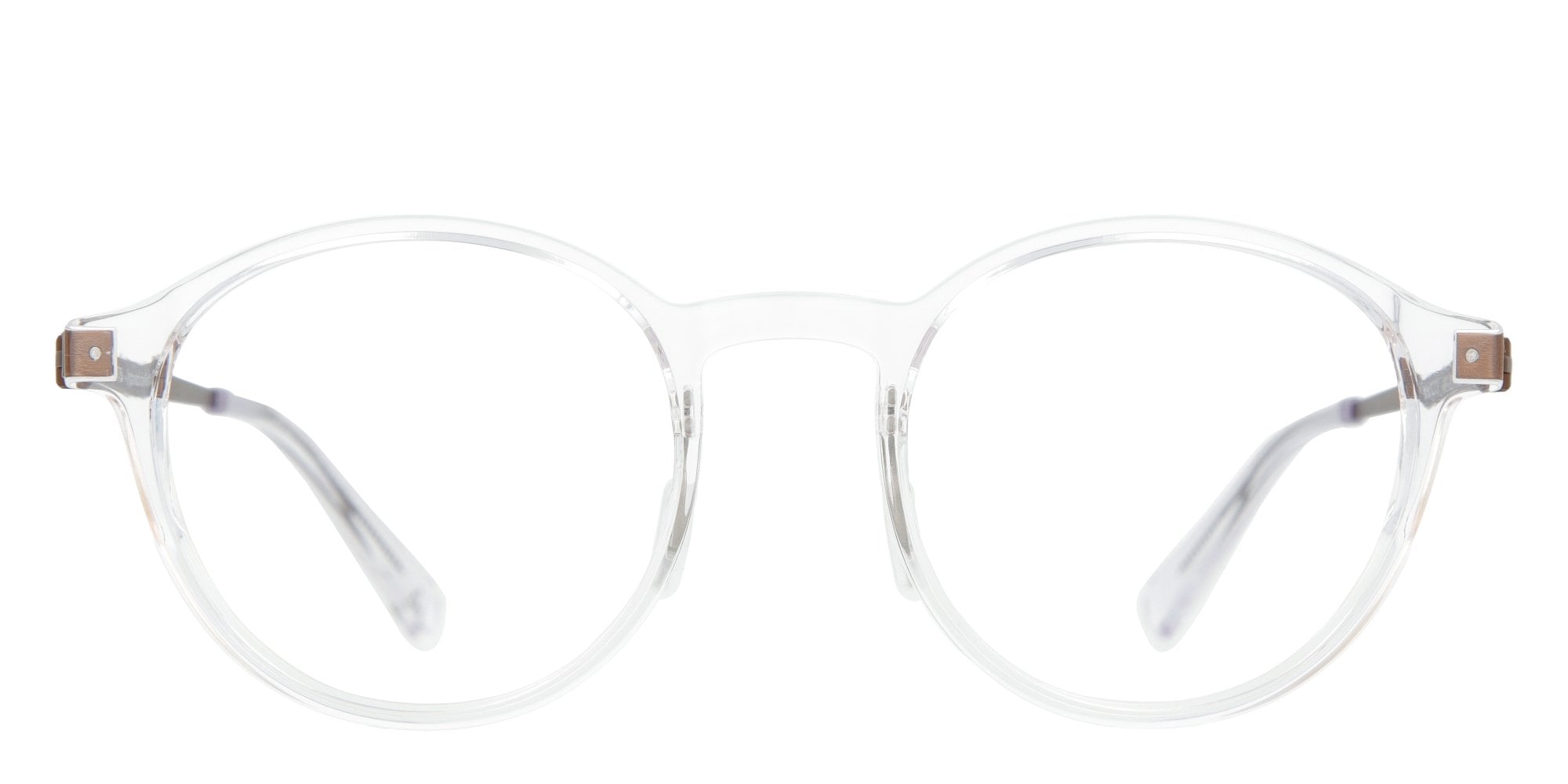 Clear KITS Nomad Eyeglasses — Round | Opticontacts