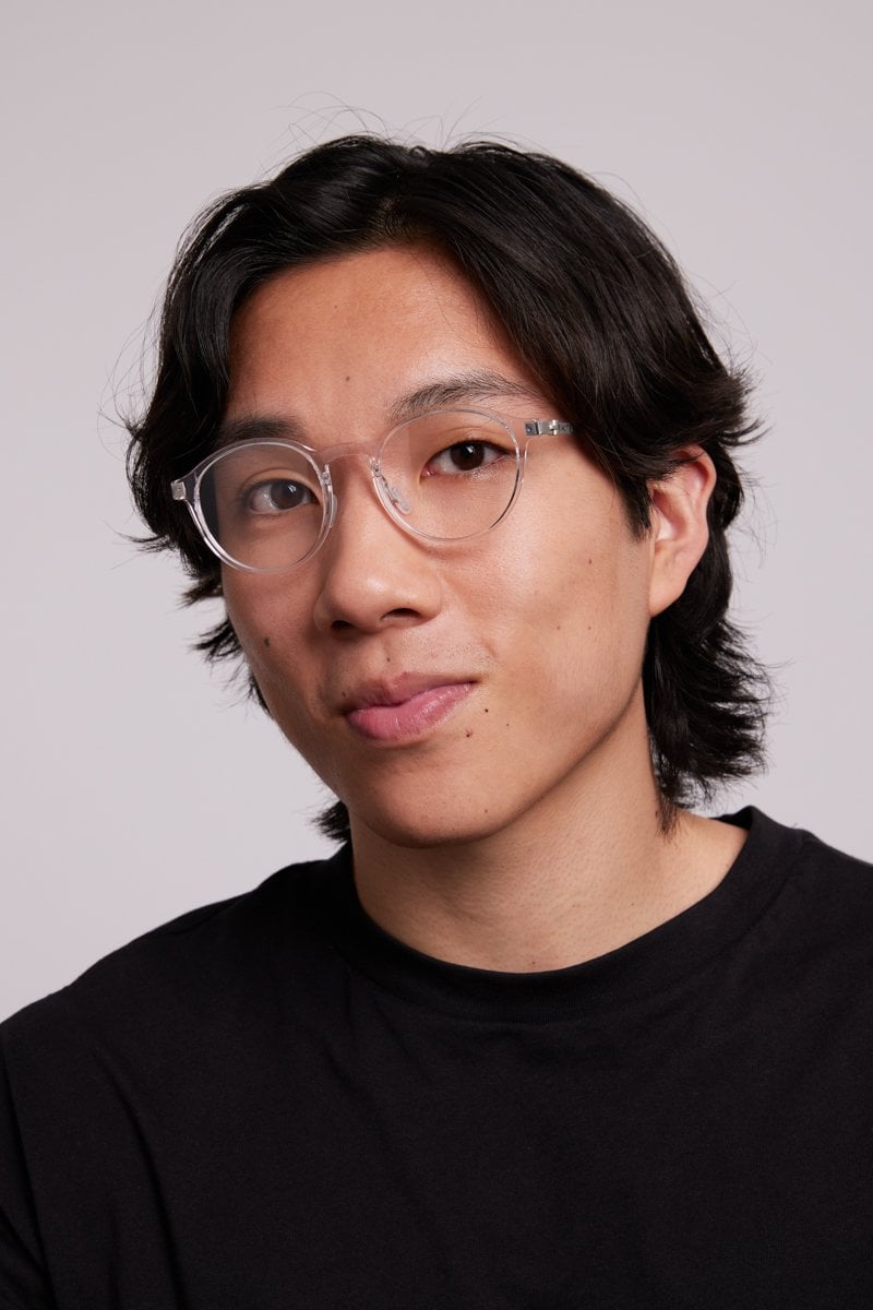Clear KITS Nomad Eyeglasses — Round | Opticontacts