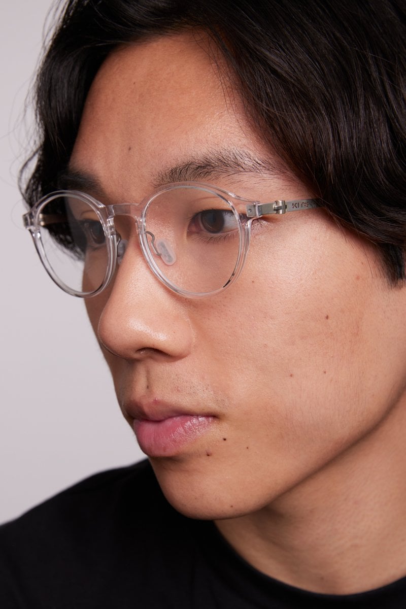 Clear KITS Nomad Eyeglasses — Round | Opticontacts