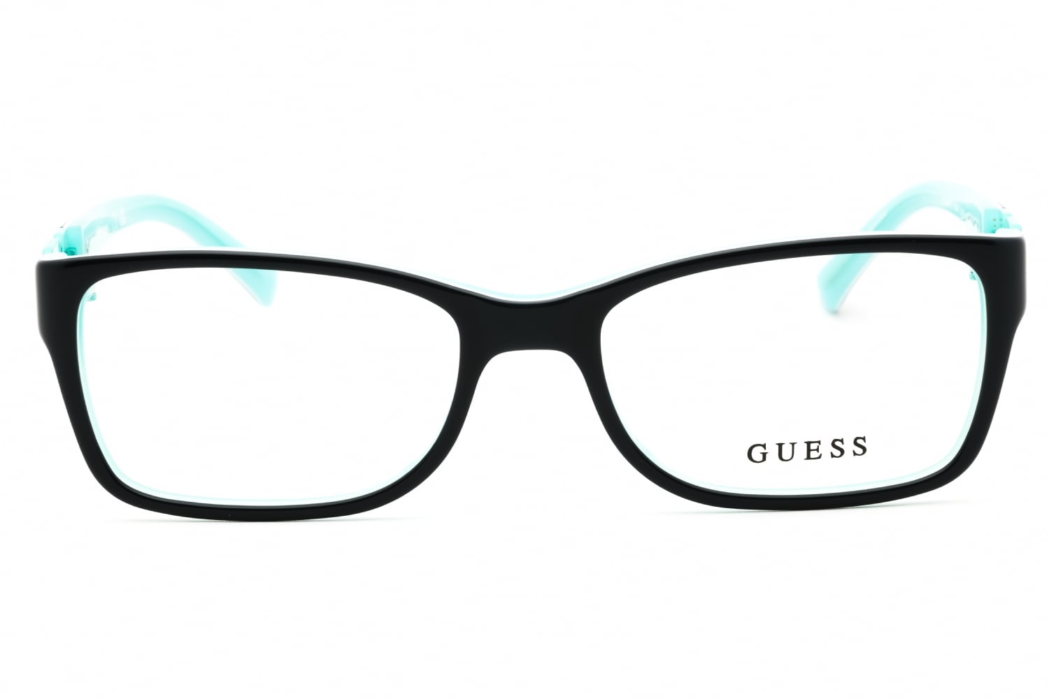 Guess EYEGLASSES GU2406-BLGRN-52 New with case GUESS Eyeglasses Frames GU2406 BLGRN 52 17 135 Black Teal  main image 4