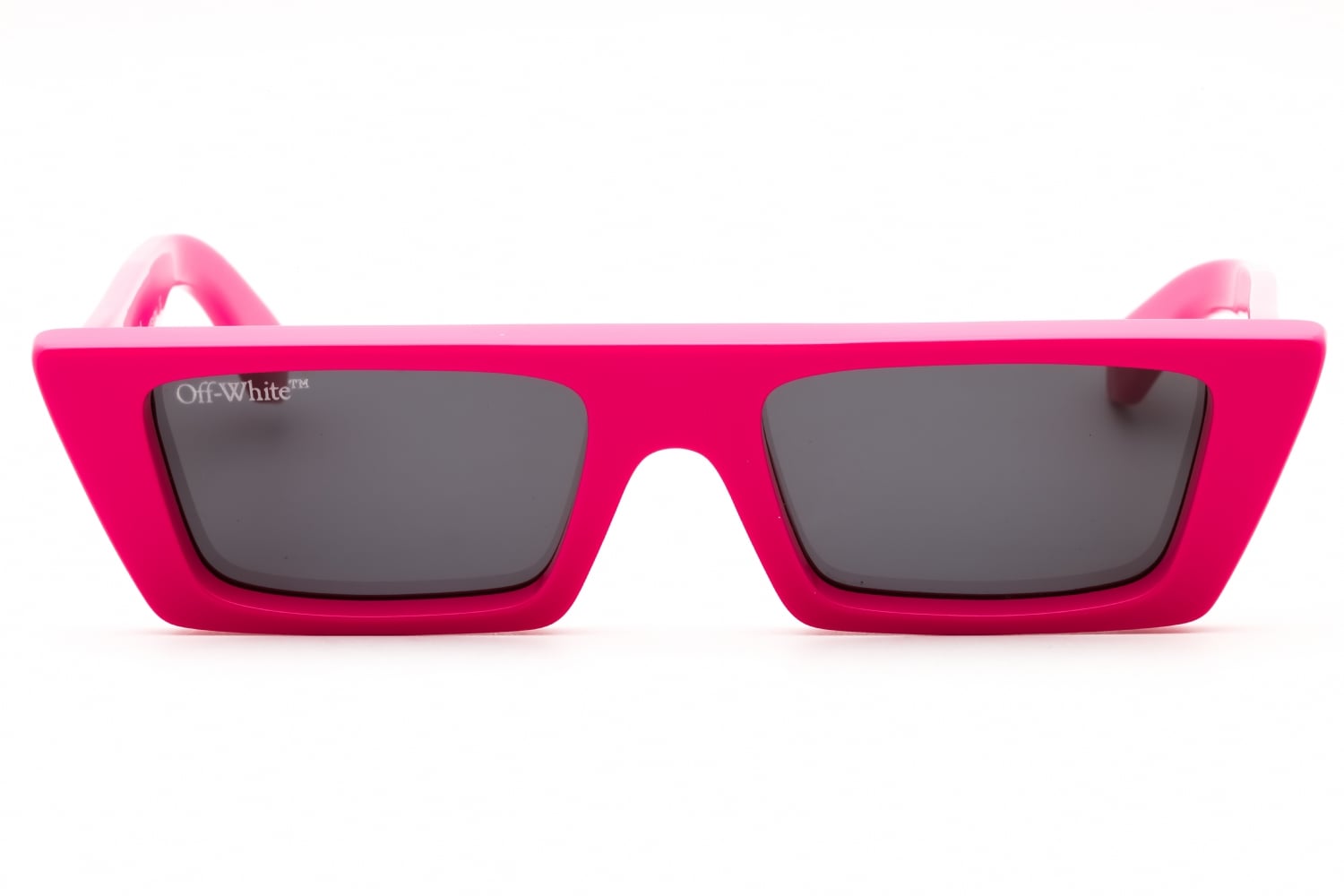Fuchsia Off White MARFA Sunglasses — Rectangle | Opticontacts