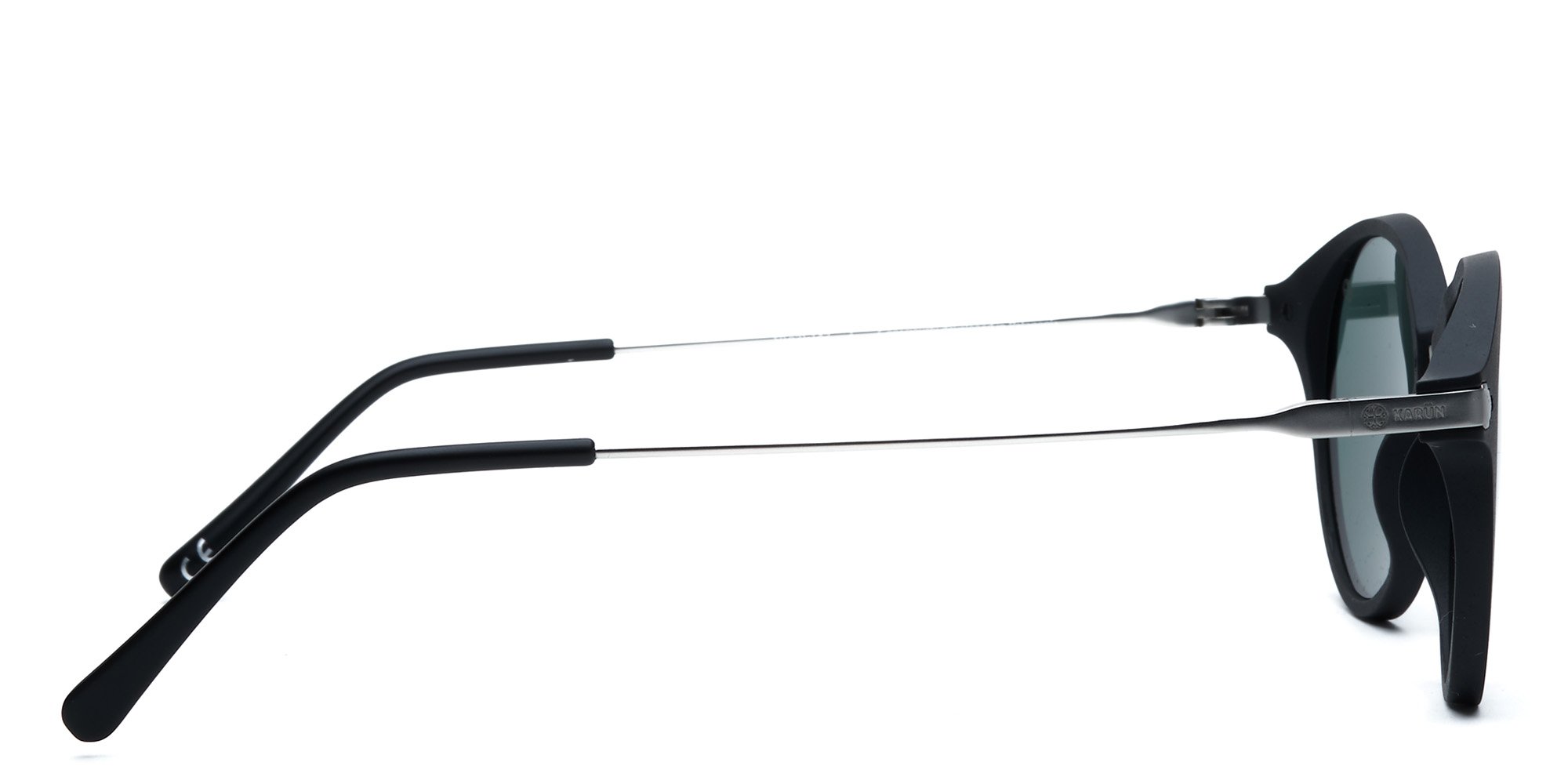 Black Karün Orca Sun Sunglasses — Round | Opticontacts