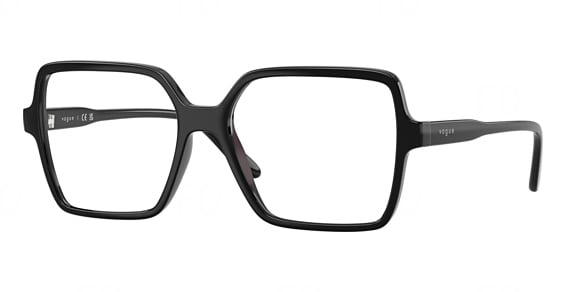 Vogue VO5702F - Black, Plastic, Rectangle frame