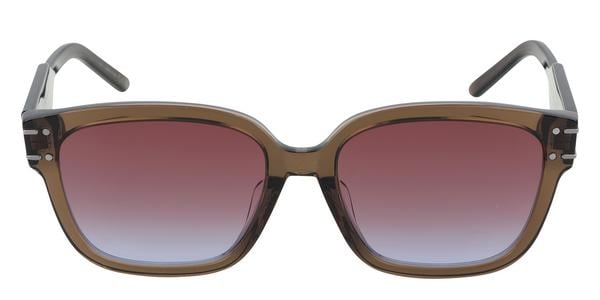Dior CD40140F - Shiny Dark Brown, Acetate, Rectangle frame