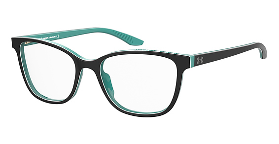 Under Armour UA 5036 - Black Turquoise, Acetate, Rectangle frame