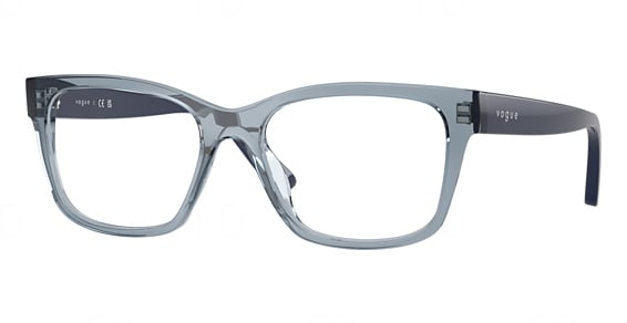 Vogue Junior VY2034 - Transparent Blue, Acetate, Oval frame