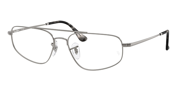 Ray-Ban RX6550 - Gunmetal, Metal, Oval frame