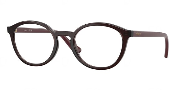 Vogue Junior VY2044 - Transparent Bordeaux, Acetate, Oval frame