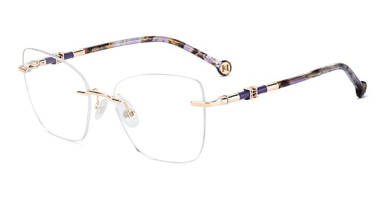 Carolina Herrera HER 0355 - Gold Copper, Metal, Cat Eye frame