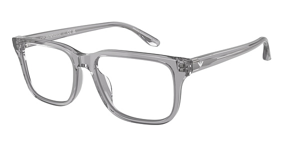 Emporio Armani EA3250U - Shiny Transparent Grey, Plastic, Oval frame