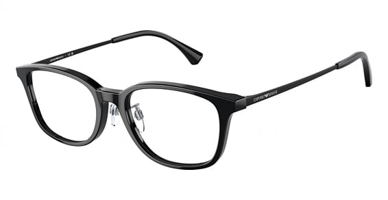 Emporio Armani EA3217D - Shiny Black, Plastic, Oval frame