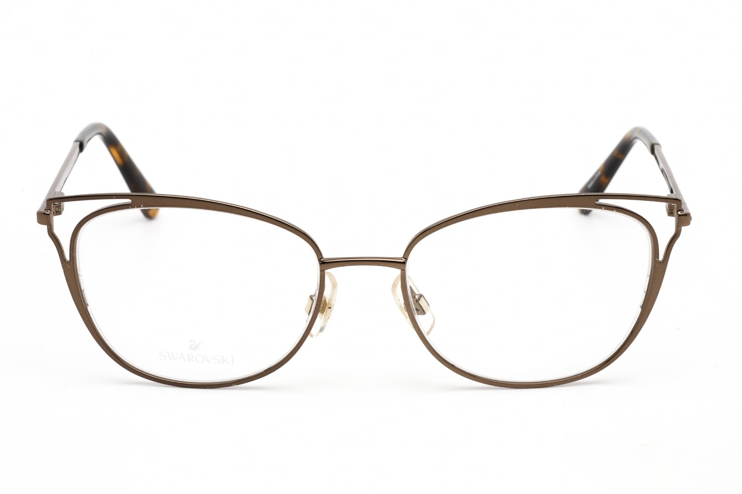 Swarovski SK5260 - Matte Dark Brown, Metal, Cat Eye frame