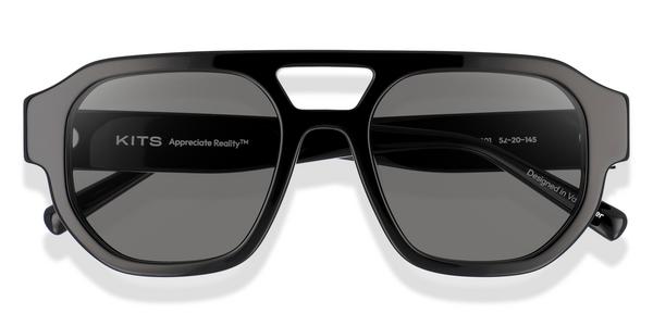 KITS Tobias Sun - Black, Acetate, Aviator frame