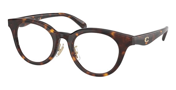 COACH HC6280D - Dark Tortoise, Plastic, Oval frame