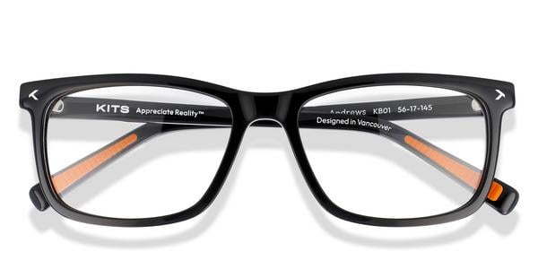 KITS Andrews Sport - Black, Acetate, Rectangle frame