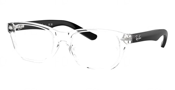 Ray-Ban RY1555 - Transparent, Plastic, Rectangle frame