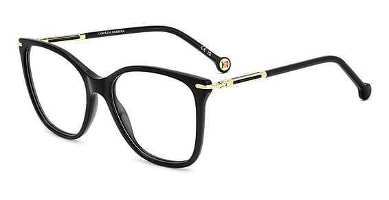Carolina Herrera HER 0270 - Black, Acetate, Rectangle frame