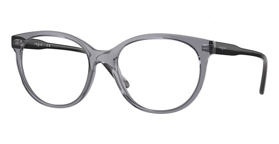 Vogue VO5552F - Transparent Dark Grey, Plastic, Oval frame