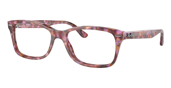 Ray-Ban RX5428 - RED & Purple Havana, Plastic, Oval frame