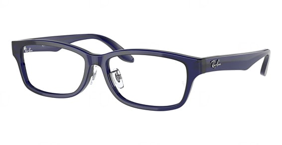 Ray-Ban RX5408D - Transparent Dark Blue, Plastic, Oval frame