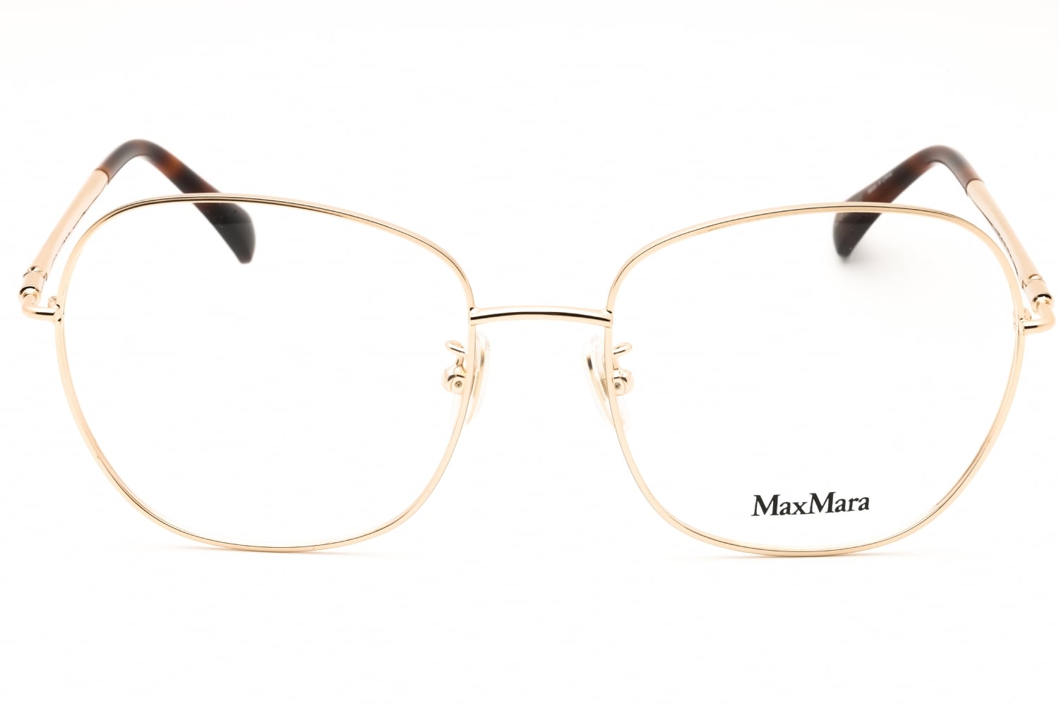 Max Mara MM5077-H - Pale Gold, Metal, Round frame
