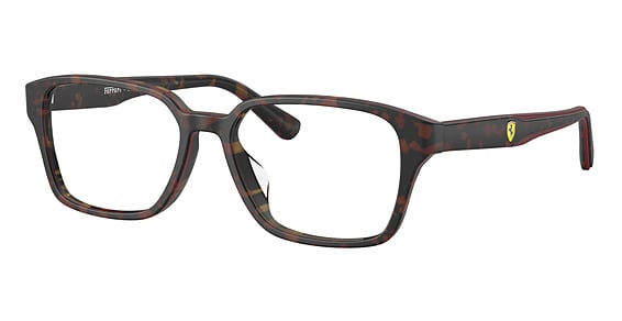 FERRARI FZ8029D - Havana Matte+burgundy+ha, Plastic, Rectangle frame