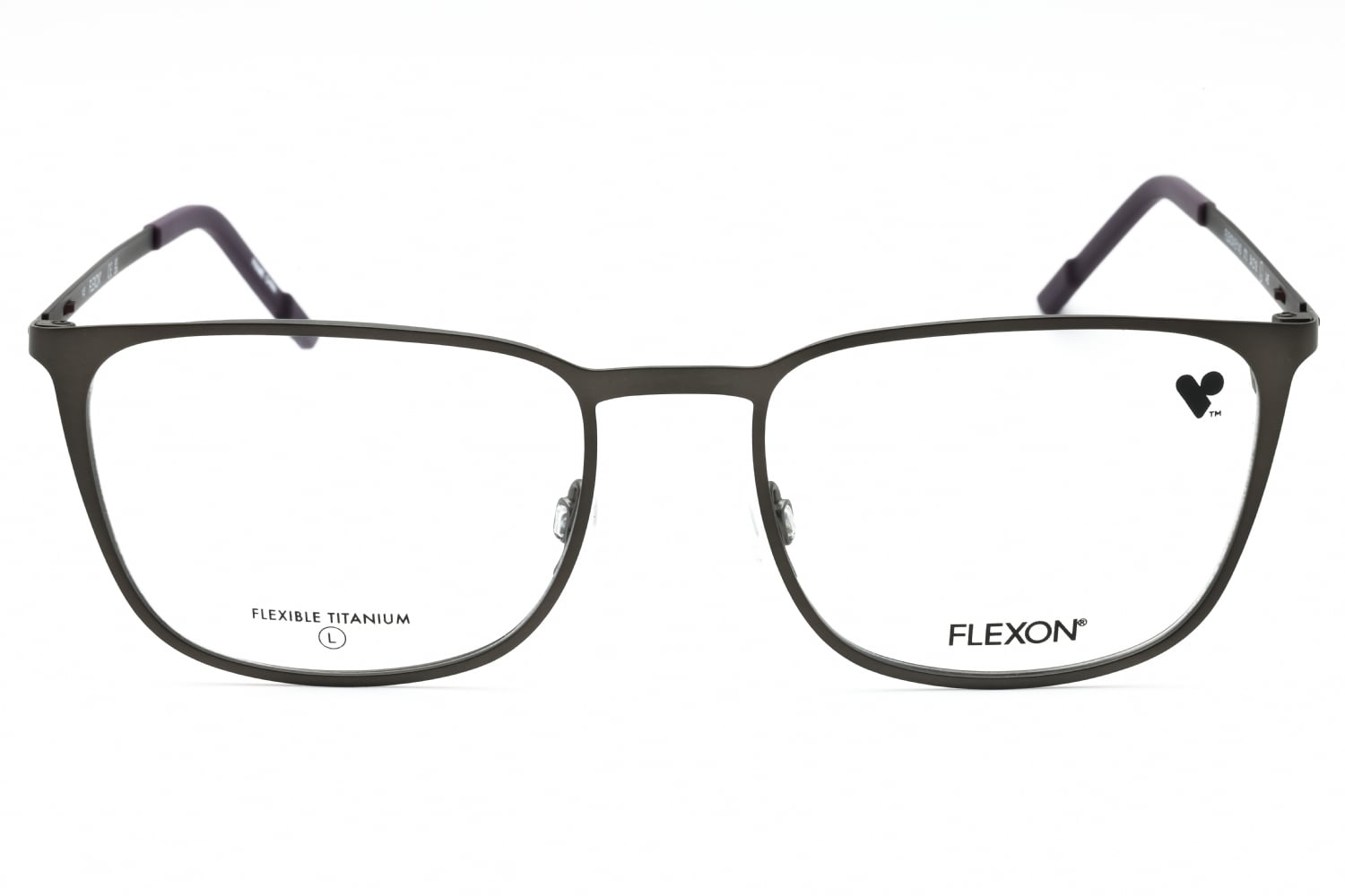 Flexon FLEXON E1143 - Matte Gunmetal/ Midnight PL, Metal, Rectangle frame