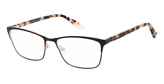 Juicy Couture JU 232 - Matte Black, Stainless Steel, Rectangle frame