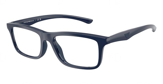 Emporio Armani EA3285U - Shiny Blue, Acetate, Mixed Shapes frame
