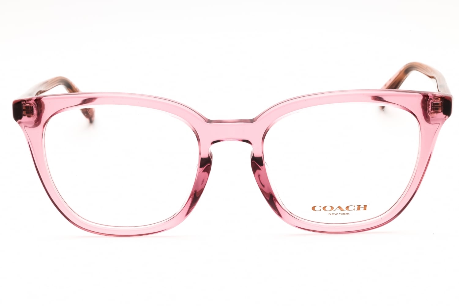 COACH 0HC6222U - Transparent Berry RED, Plastic, Round frame