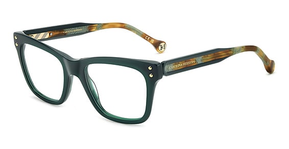Carolina Herrera HER 0257 - Green, Acetate, Rectangle frame