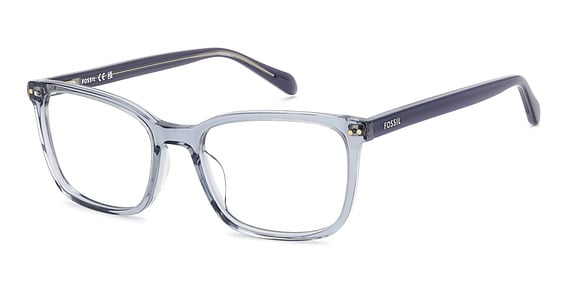 Fossil FOS 7209 - Blue Crystal, Acetate, Rectangle frame