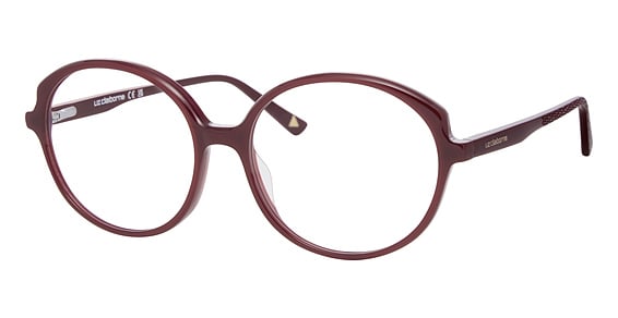 Liz Claiborne LC 02/anni - Burgundy, Acetate, Round frame