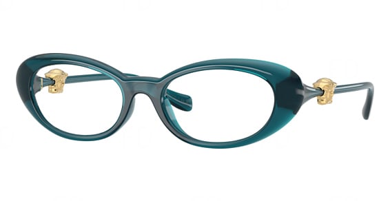 Versace VE3381U - Transparent Blue, Acetate, Oval frame