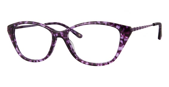 Liz Claiborne L 679 - Havana Violet, Acetate, Rectangle frame