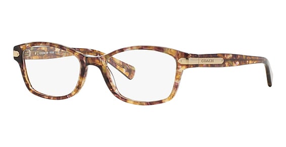 COACH HC6065 - Light Brown Confetti TOR, Plastic, Rectangle frame