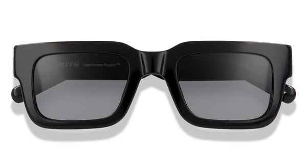 KITS Lukas Sun - Black, Acetate, Rectangle frame