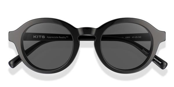 KITS Orson Sun - Black, Acetate, Round frame