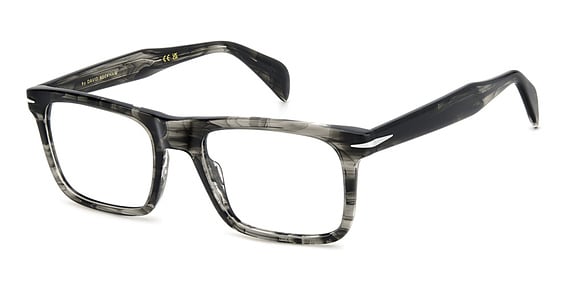 David Beckham DB 1191 - Grey Horn, Plastic, Rectangle frame