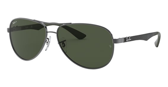 Ray-Ban RB8313 CARBON FIBRE - Gunmetal, Metal, Aviator frame