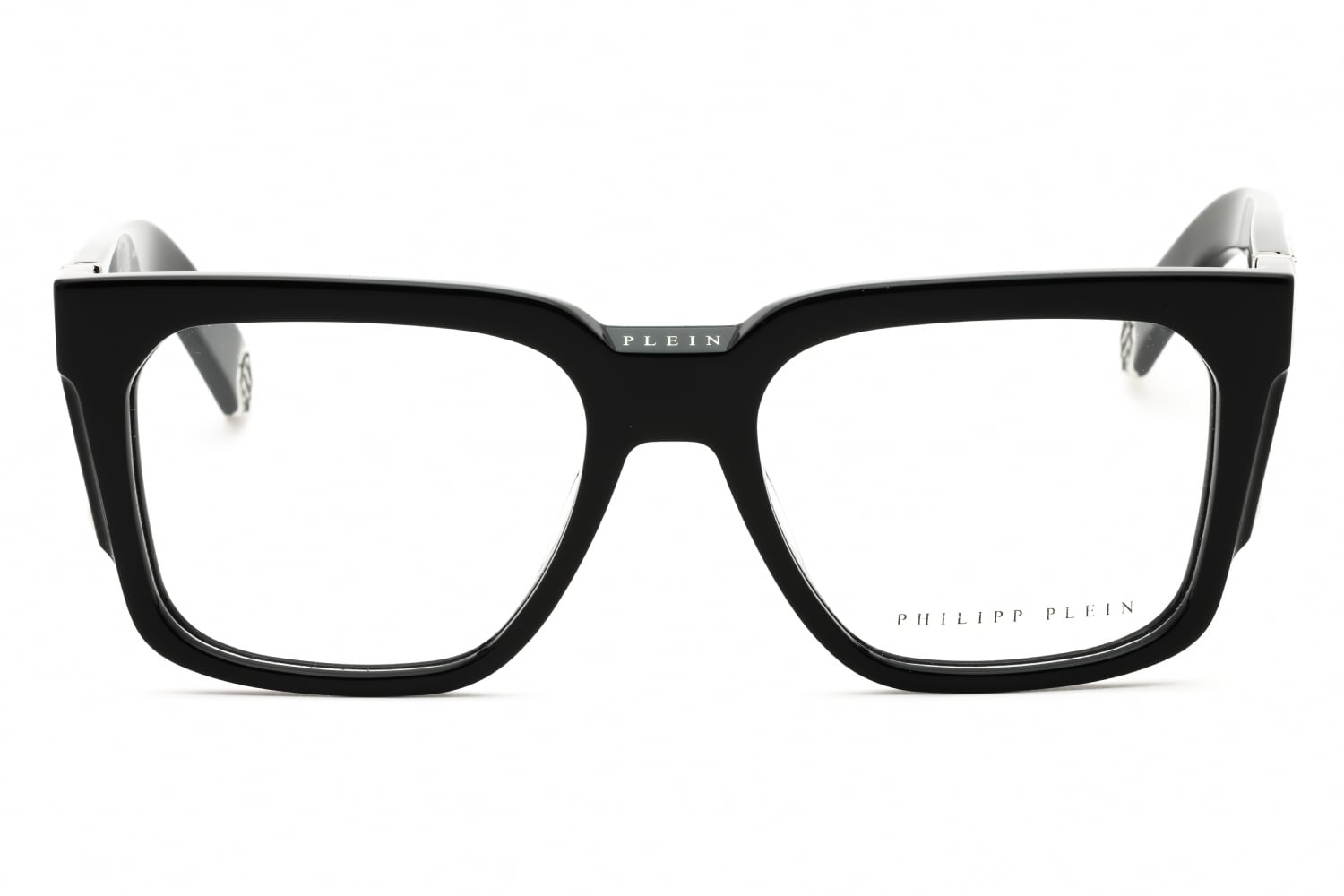 Philipp Plein VPP141M - Shiny Black, Acetate, Rectangle frame