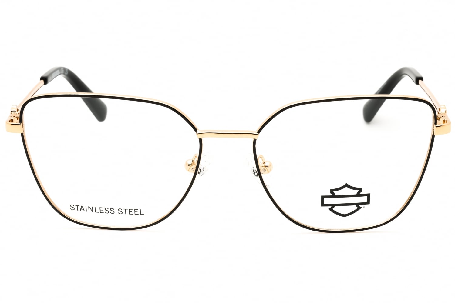 Harley Davidson HD50118 - Shiny Black, Metal, Cat Eye frame