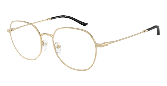 Emporio Armani EA1174D - Shiny Pale Gold, Metal, Round frame