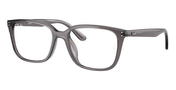 Ray-Ban RX7248D - Transparent Opal Grey, Acetate, Oval frame