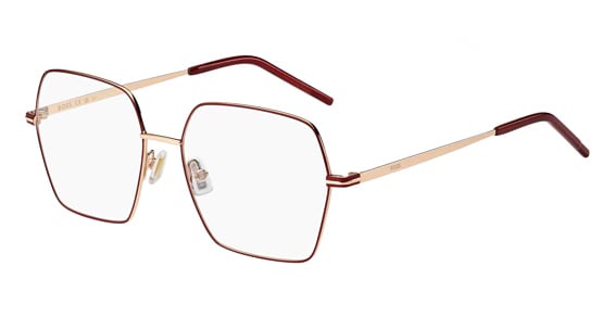 Hugo Boss Boss 1592 - Gold Red, Stainless Steel, Geometric frame