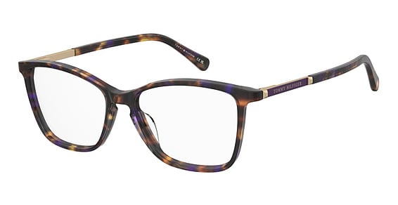 Tommy Hilfiger TH 2252 - Brown Violet Havana, Acetate, Cat Eye frame