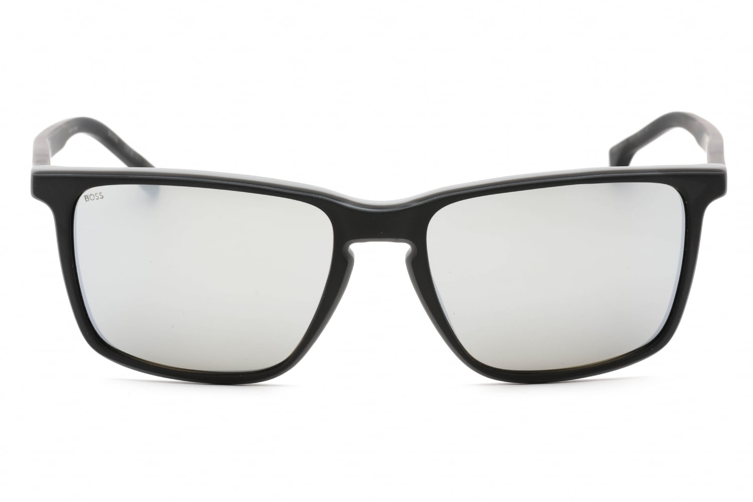 Hugo Boss BOSS 1556/O/S - Matte Black Grey, Plastic, Rectangle frame