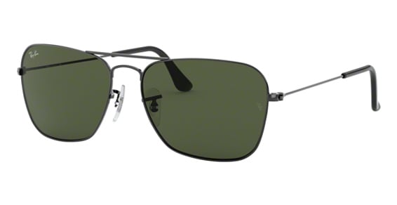 Ray-Ban RB3136 CARAVAN - Gunmetal, Metal, Oval frame